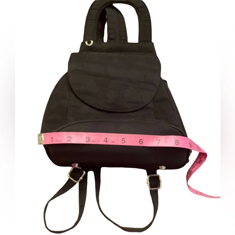 Spar Backpack/purse, black,‎ footed bottom